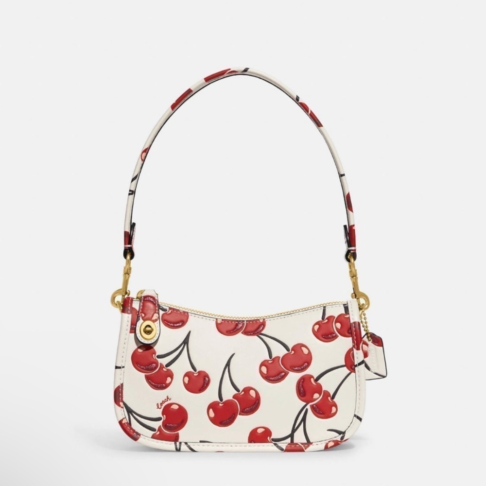 Exclusive Cherry Print Coach swinger 20